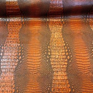 Sig Croc Topaz Faux Crocodile Vinyl Fabric 🐊